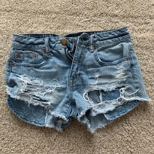 American eagle ripped shorts